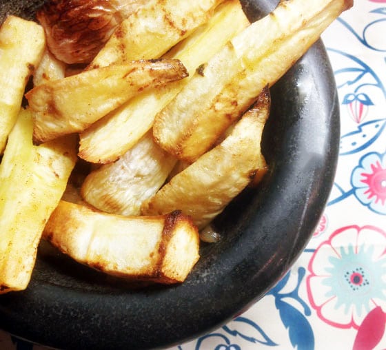 Honeyroasted parsnip and turnip chips Sneaky Veg