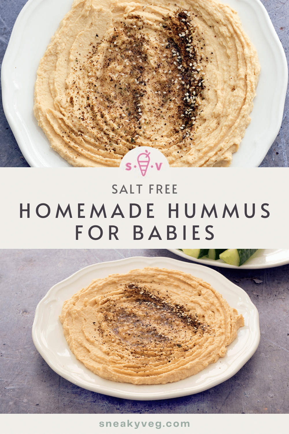 Homemade hummus for babies Sneaky Veg