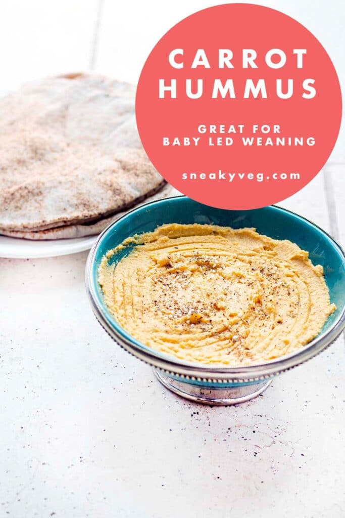 carrot hummus and flatbreads