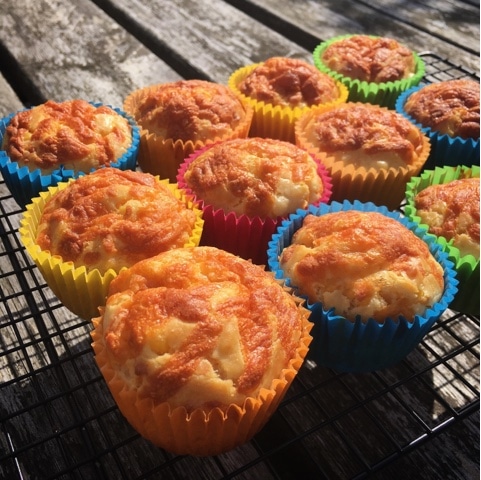 cheesy sweetcorn muffins
