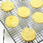 butternut squash oatcakes on cooling rack