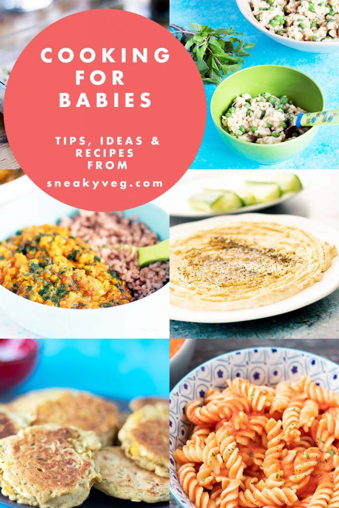 Photos of various baby foods