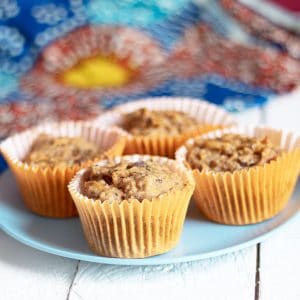 plate of carrot muffins
