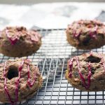 Baked healthy doughnuts with beetroot (vegan)