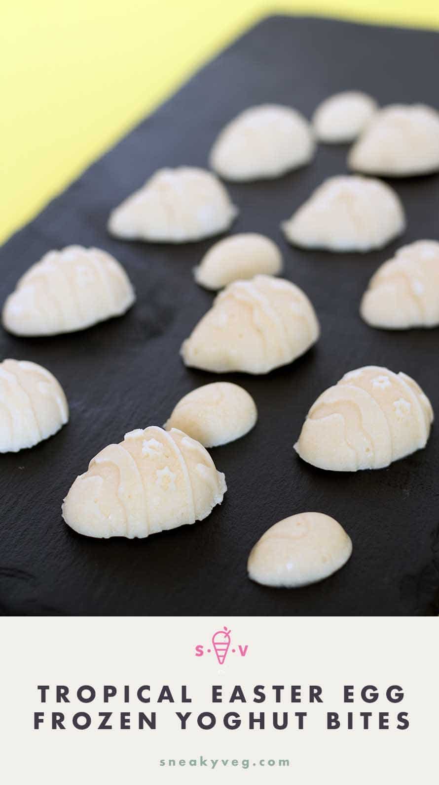 Tropical Easter egg frozen yoghurt bites Sneaky Veg