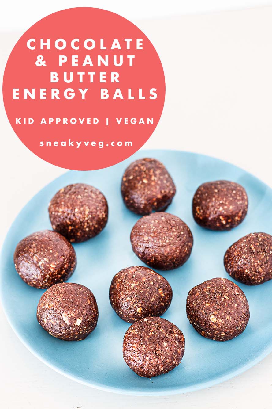 Chocolate peanut butter energy balls Sneaky Veg