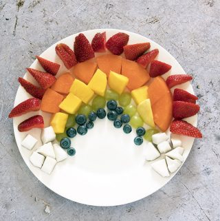 rainbow fruit salad by Sneaky Veg