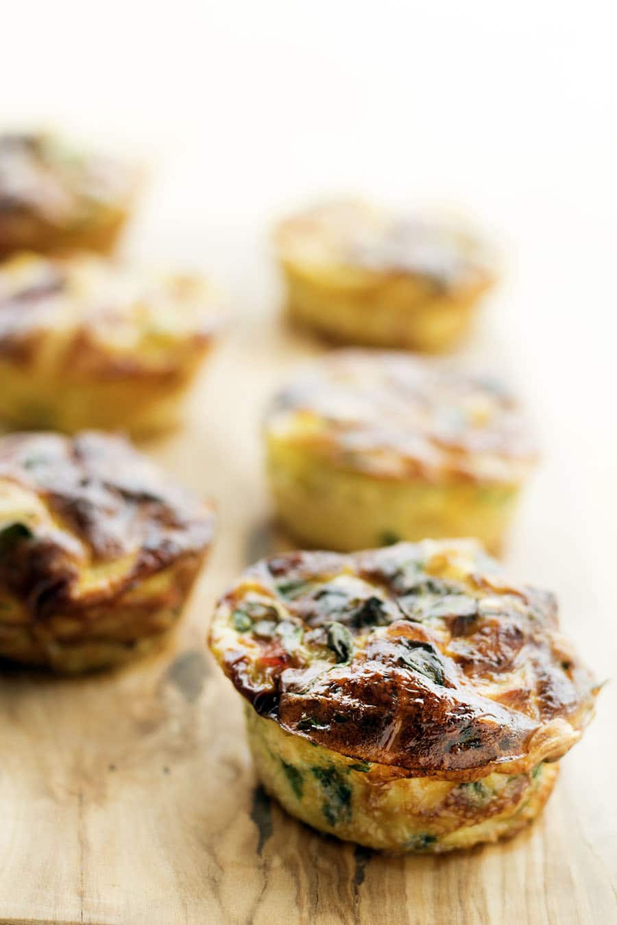 Mini frittatas with red peppers, spinach and potato Sneaky Veg