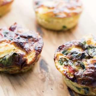 Mini frittatas with red peppers, spinach and potato | Sneaky Veg