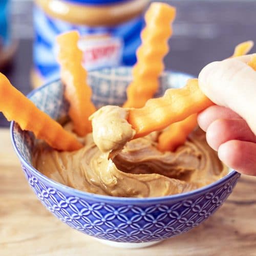 Carrots and peanut butter a delicious and easy snack Sneaky Veg