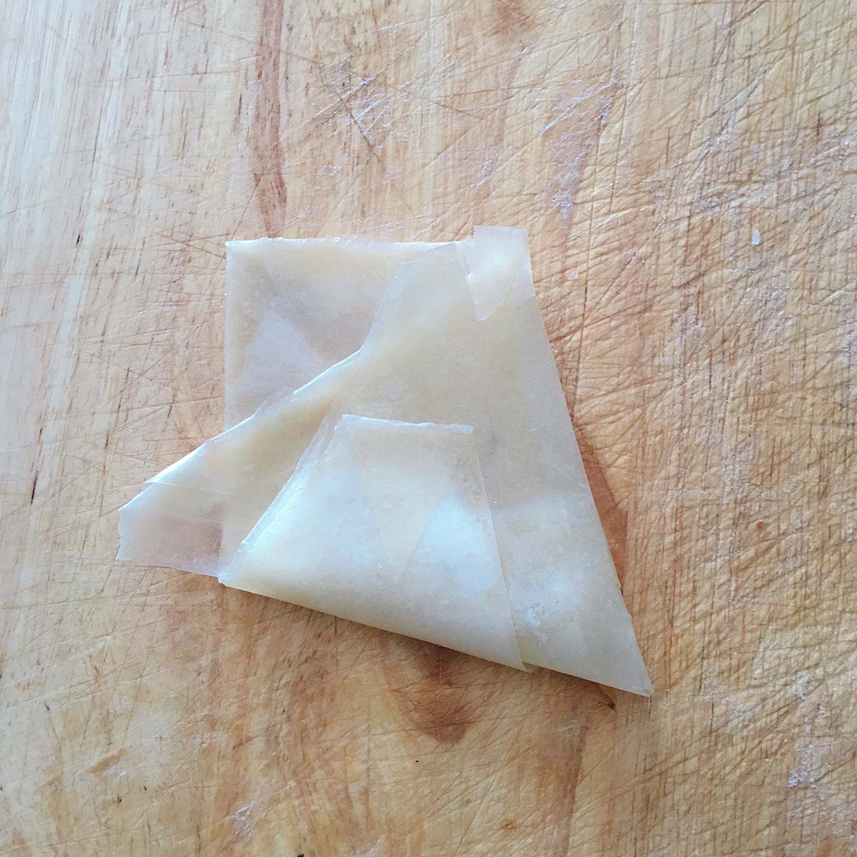 how to fold samosa - step five