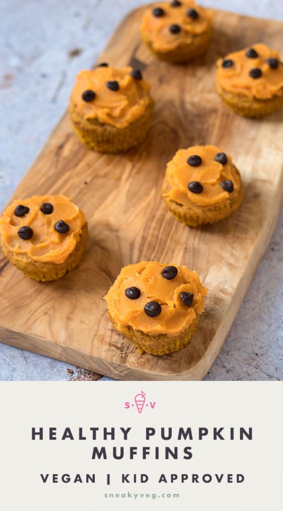 pumpkin muffins with sweet potato frosting