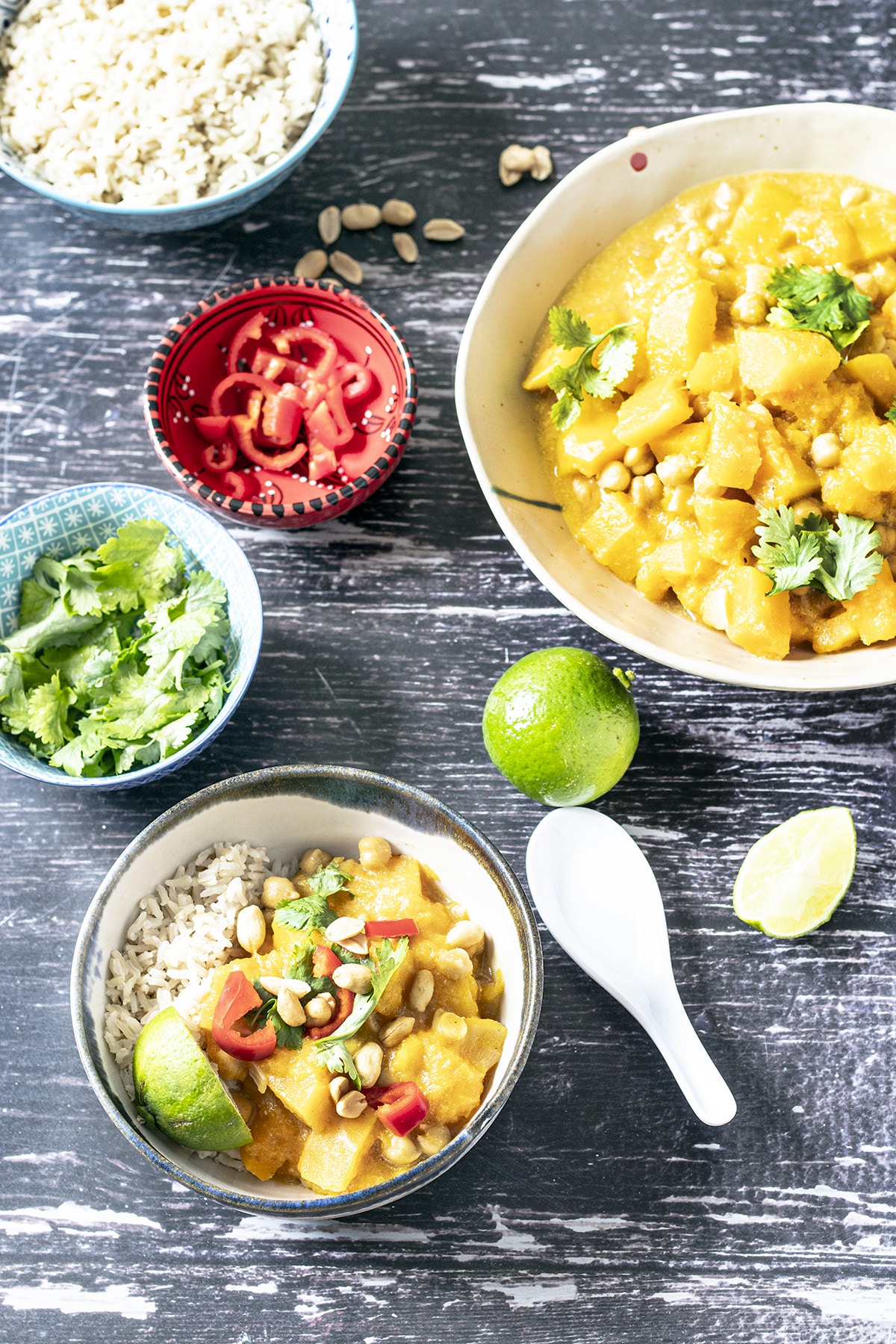 Thai butternut squash yellow curry
