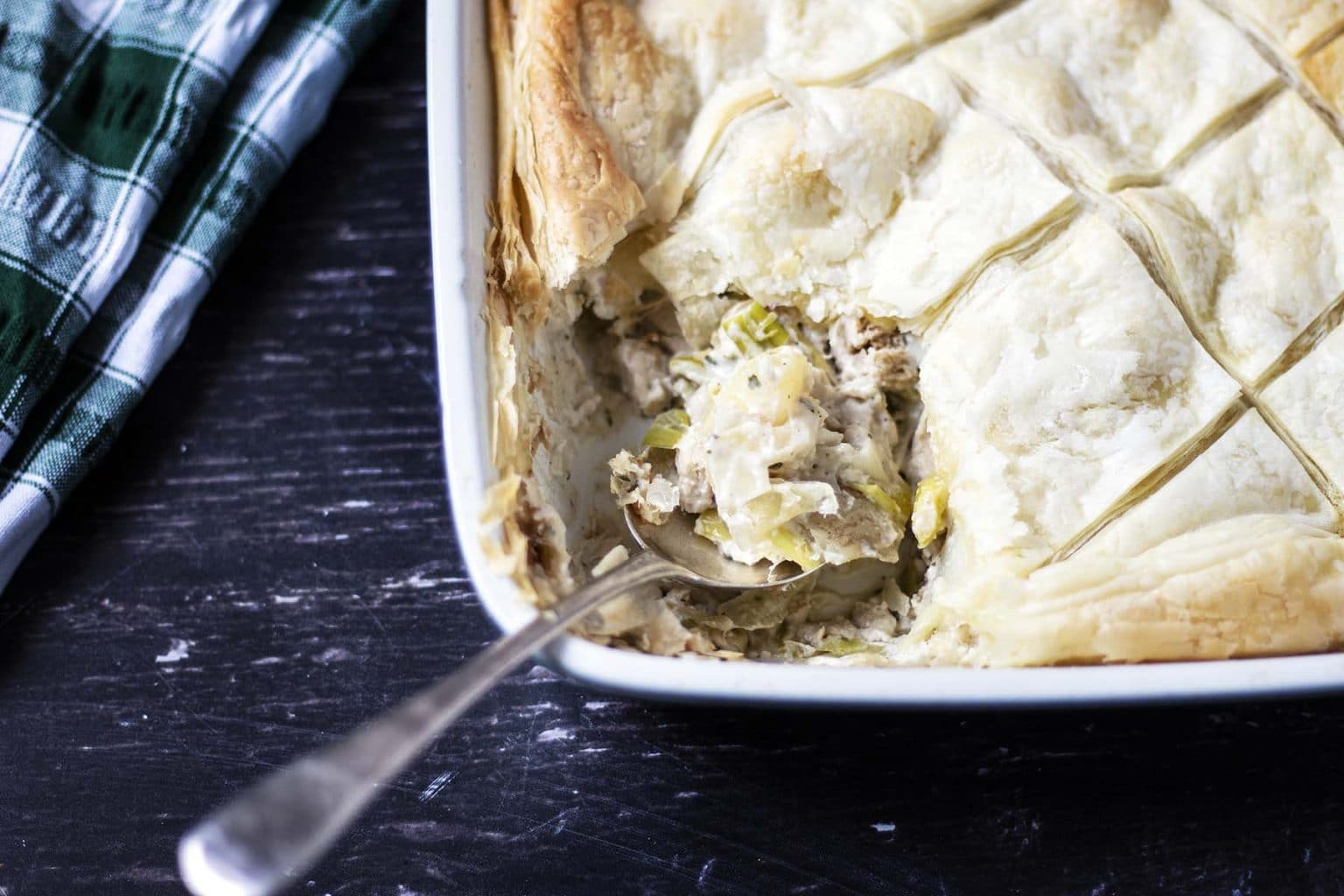 Quorn chicken and leek pie | vegan - Sneaky Veg