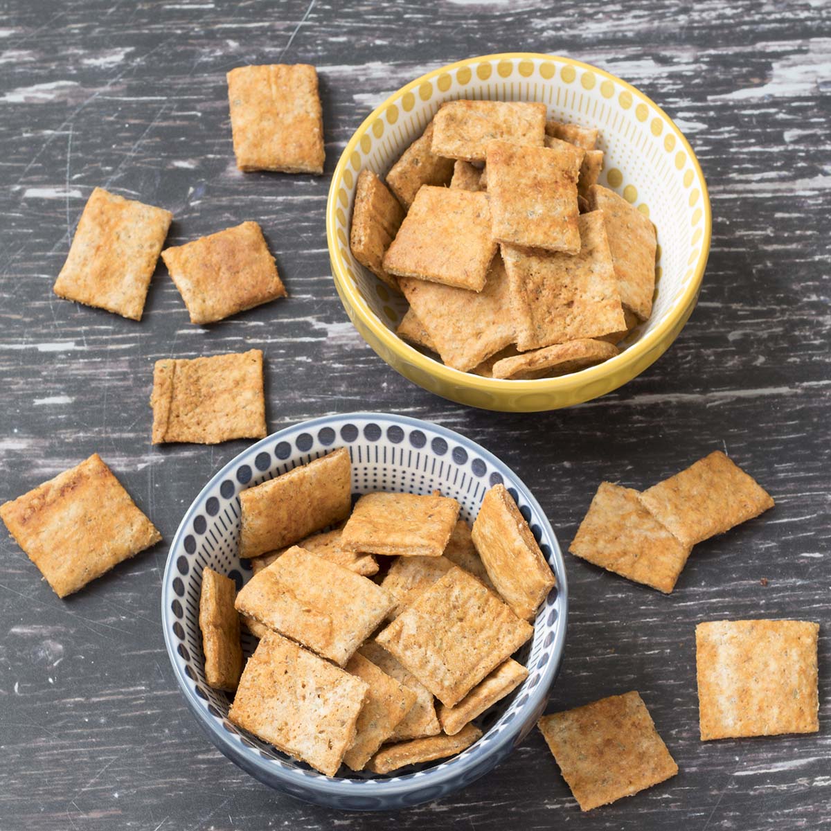 Homemade pizza crackers vegan Sneaky Veg