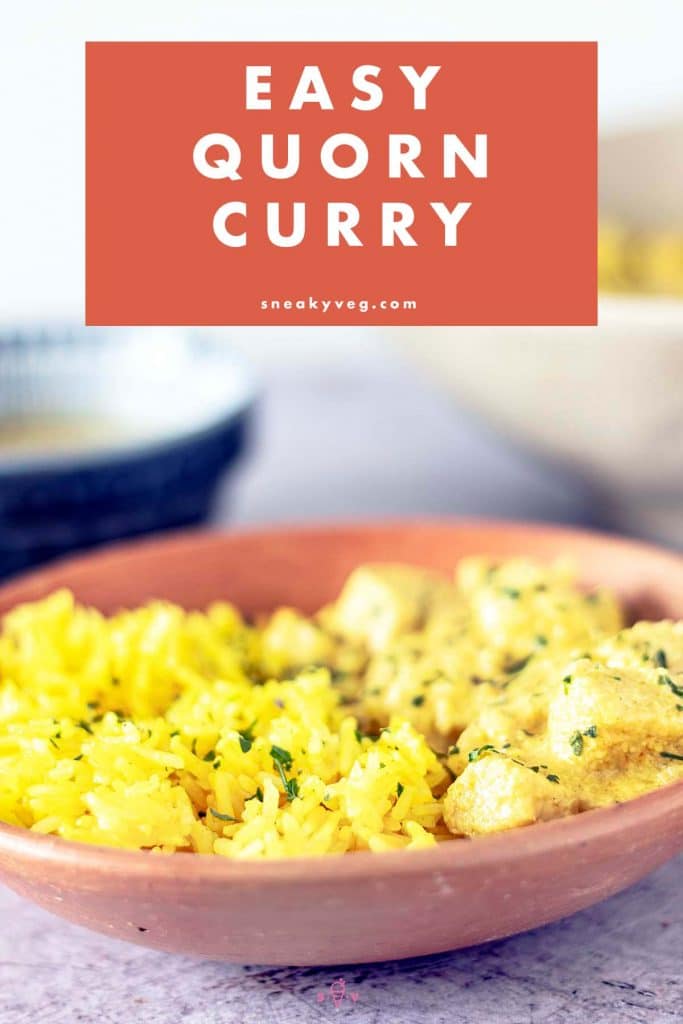 quorn curry with yellow rice