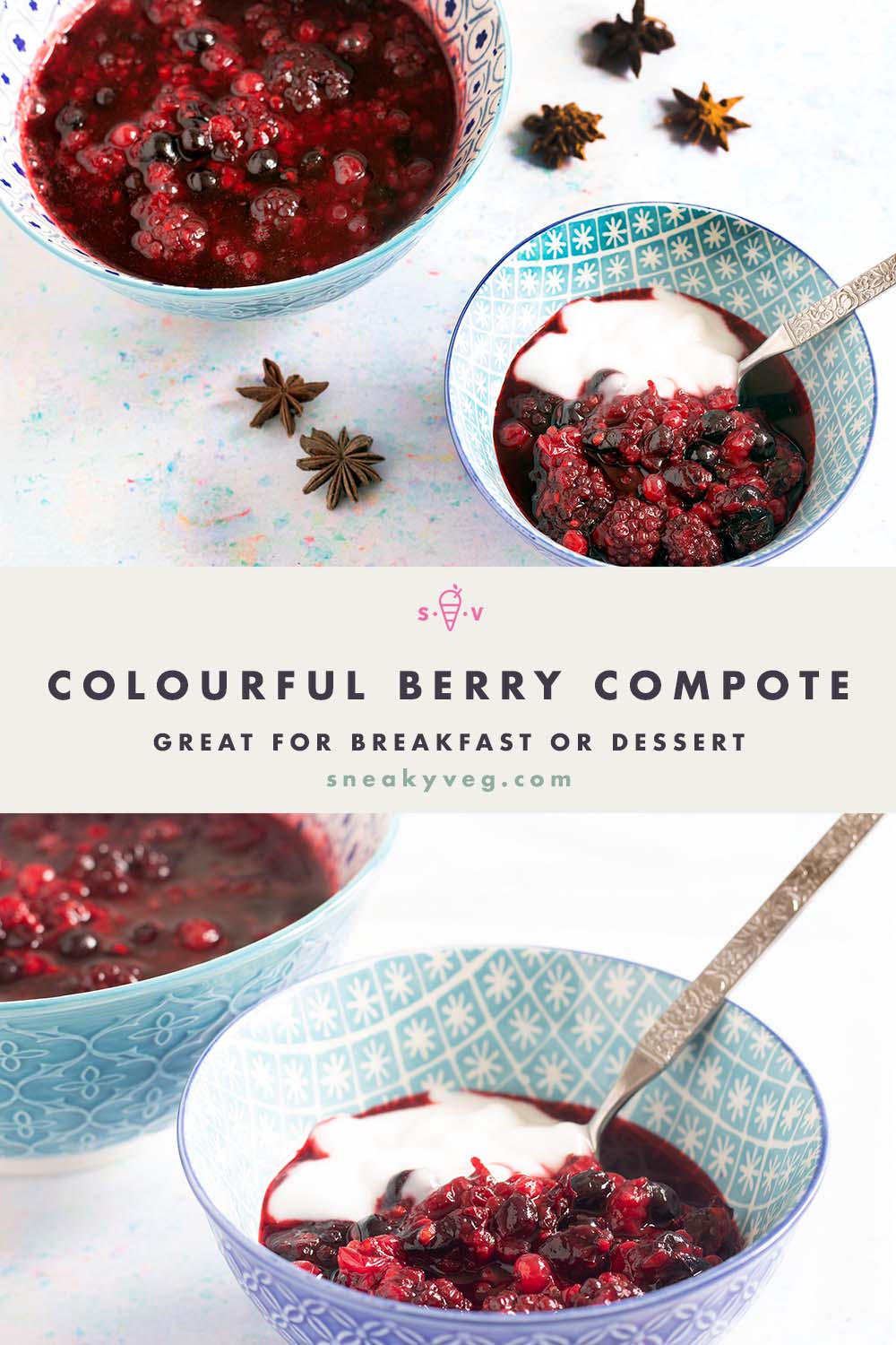 Easy mixed berry compote - Sneaky Veg