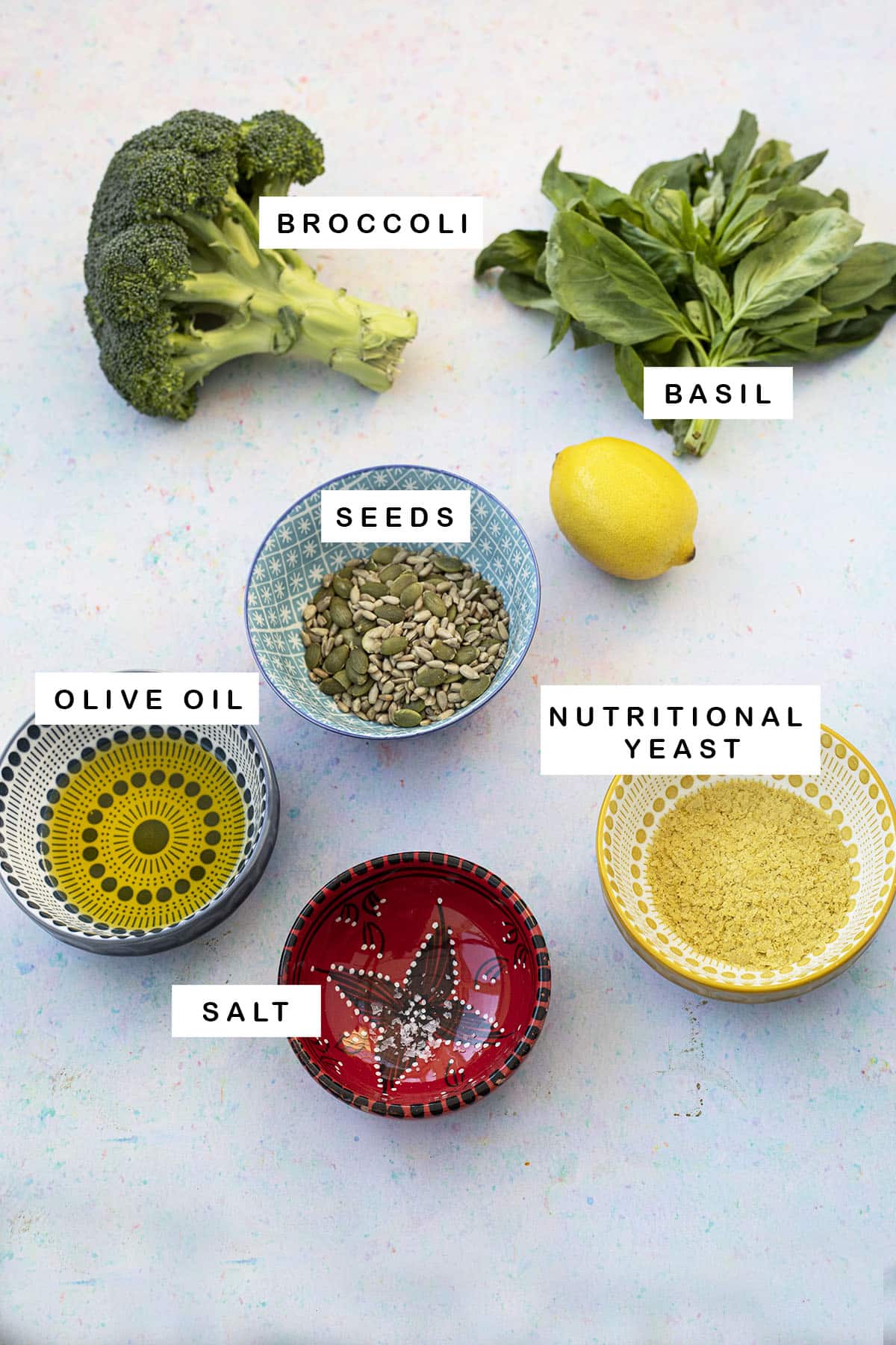 ingredients for broccoli pesto