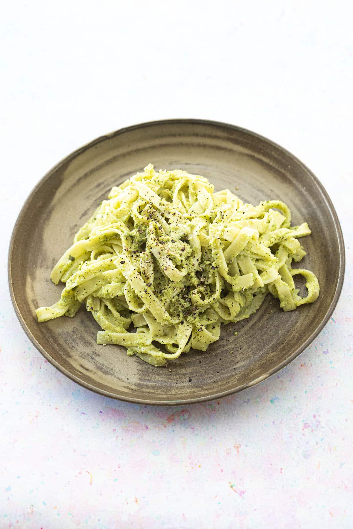 tagliatelle with broccoli pesto