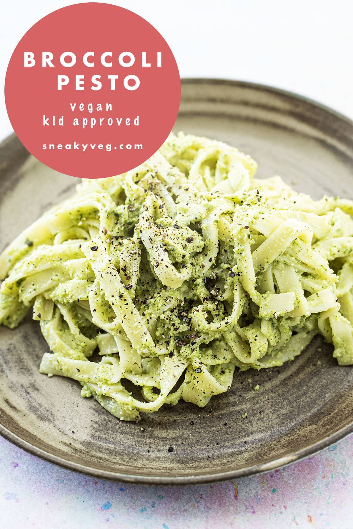 tagliatelle with broccoli pesto
