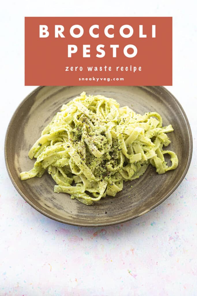 tagliatelle with broccoli pesto